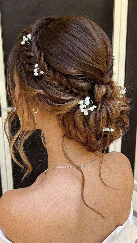 Effortless Elegance: Dreamy Floral Braided Hairstyles for Your Wedding Day